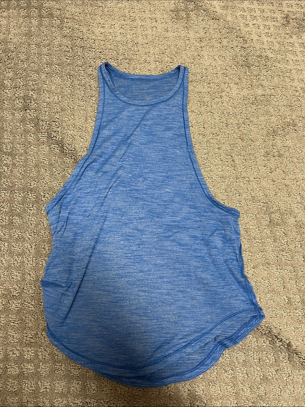 lululemon athletica Blue Heathered Racerback Tank